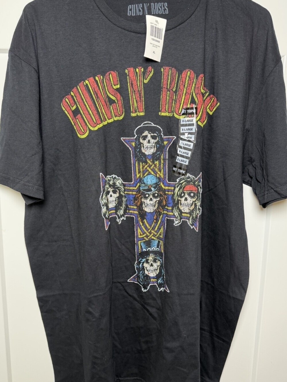 Guns N Roses Appetite For Destruction T Shirt XL NWT Hot Topic Skull Cross
